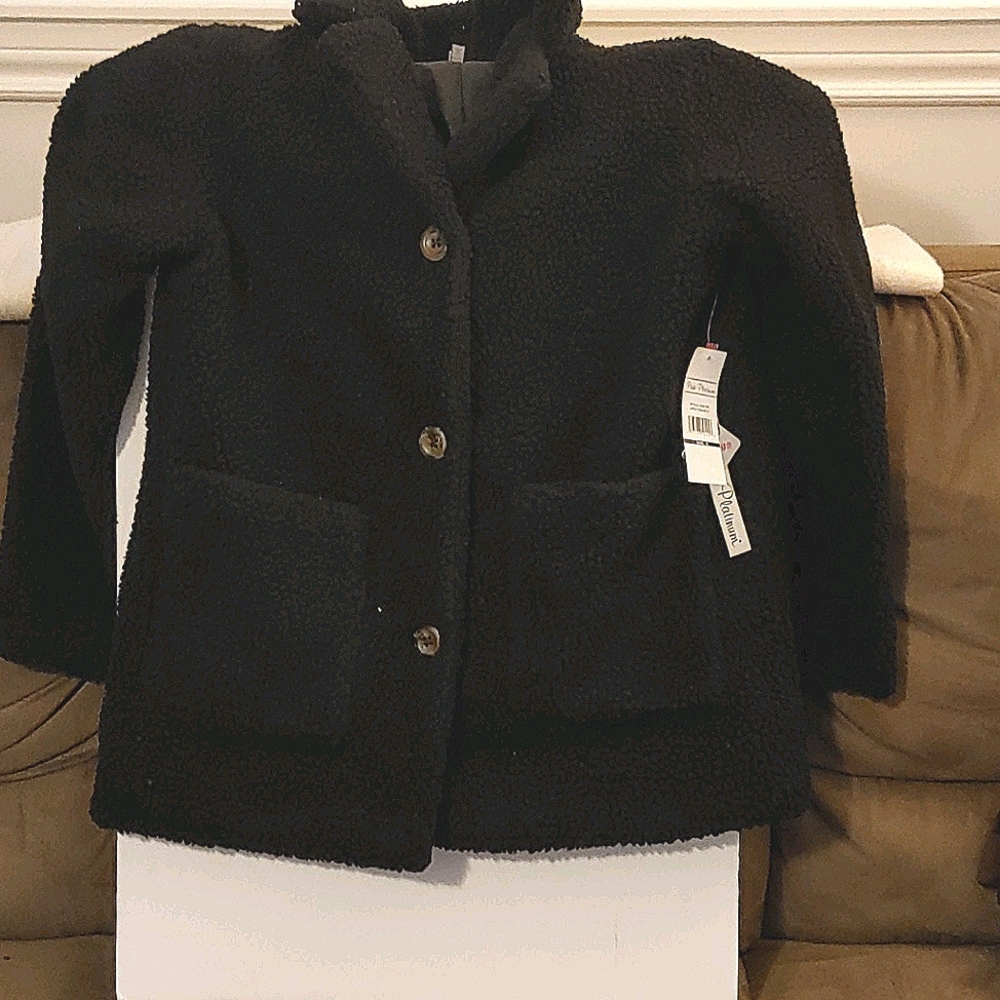 Faux fur fleece jacket